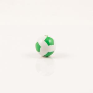 Χάντρα Μπάλα Ποδοσφαίρου Πράσινη 1.5cm