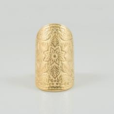 Δαχτυλίδι Λουλούδια Χρυσό 3.6x2.1cm