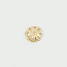 Καπελάκι Λουλούδι Χρυσό 8mm