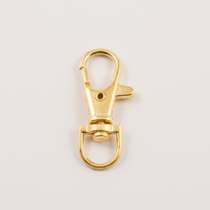 Gold Plated Lobster Claw Clasp 3.9x1.6cm