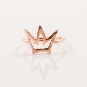 Ring Crown Pink Gold 1.8x1.8cm