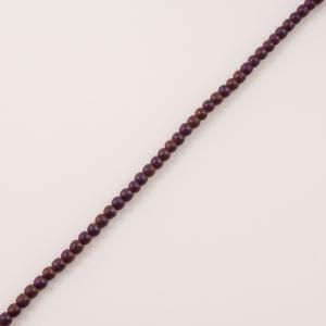Hematite Round Beads Purple 4mm