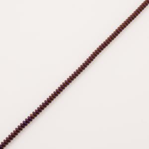 Flat Hematite Beads Purple (4x1mm)