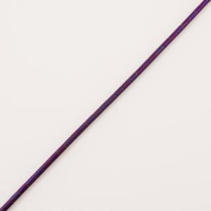 Hematite Beads Cylinder Purple (5x3mm)