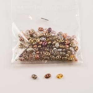 Flat Beads Metallic Multicolored 10gr