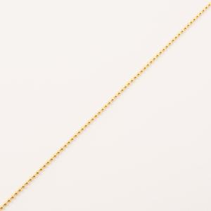 Gold Plated Aluminum Sphere Chain 2mm