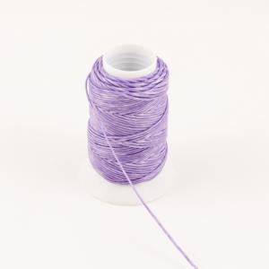 Waxed Cotton Cord Lilac 30m