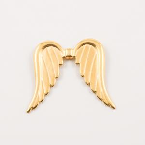 Gold Plated Angel Wings (3.9x3.5cm)