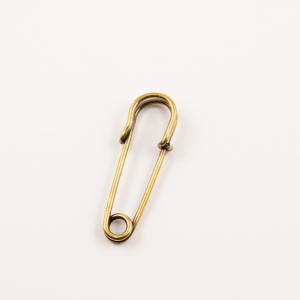 Metal Safety Pin Bronze (5.1x1.8cm)