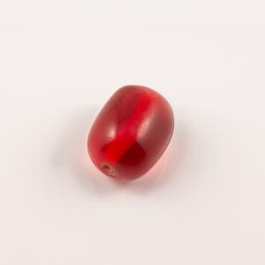 Ακρυλικη Χάντρα Κόκκινη (3.2x2.5cm)