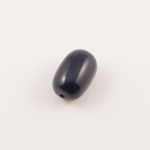 Ακρυλικη Χάντρα Μαύρη (3.1x2.1cm)
