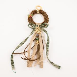 Charm Linen Knitted Wreath
