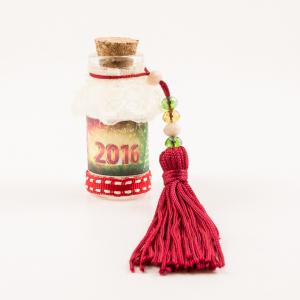 Charm 2016 Bottle Red Tassel