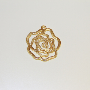 Gold Plated Metallic Rose 4x4cm