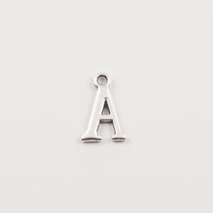 Silver Initial "Α" (1.5x1cm)
