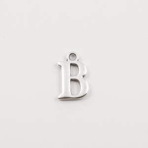 Ασημί Μονόγραμμα ''B'' (1.5x1cm)