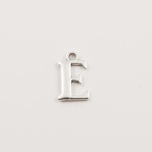 Silver Initial "E" (1.5x1cm)