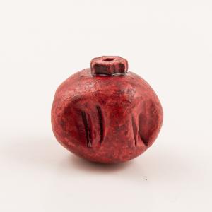 Ceramic Pomegranate Burgundy (2.4x2.3cm)