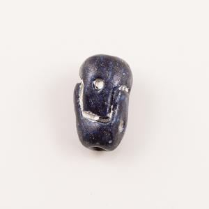 Ceramic Bead Dark Blue (2.7x1.6cm)