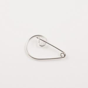 Safety Pin "Tremble Clef" (3.3x2.2cm)
