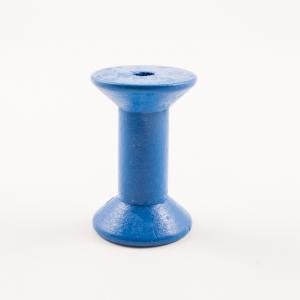 Wooden Bobbin Blue (4.7x3.1cm)