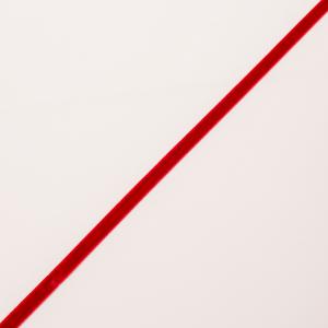 Βελούδινη Κορδέλα Κόκκινη (7mm)