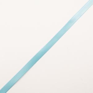 Satin Ribbon Light Blue Single Sided 1cm
