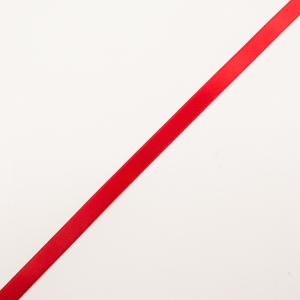 Κορδέλα Σατέν Κόκκινη Μονής Όψης 1cm