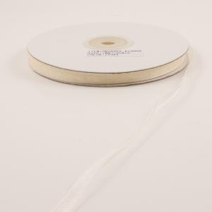 Organza Ribbon Ivory (7mm)
