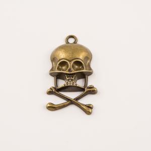 Μπρούτζινο "Jolly Roger" (3.9x2cm)