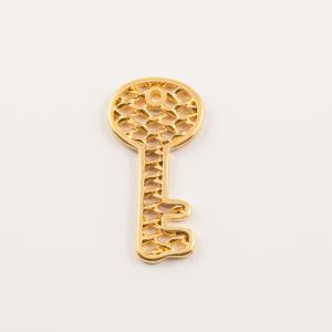 Gold Plated Key (4.3x2.2cm)