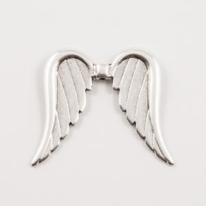 Angel Wings Silver (3.9x3.5cm)