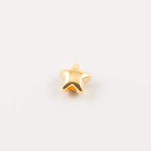 Επίχρυσο Αστέρι Περαστό  (6mm)