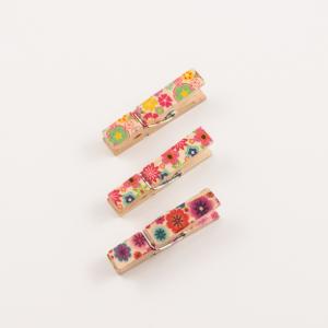 Wooden Clothespins Flowers