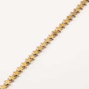 Beads "Star" Hematite Gold