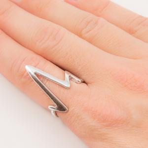Metal Ring Pointy Silver