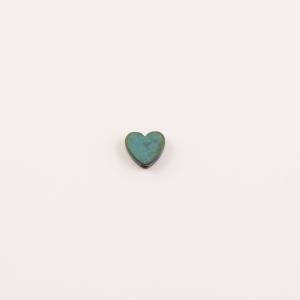 Hematite Heart Green 6mm