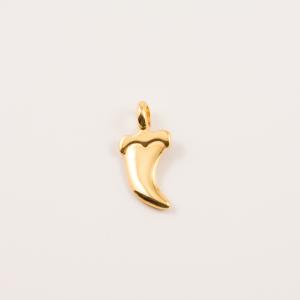 Gold Plated Metal Tooth (2.7x1.3cm)