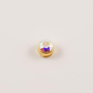 Gold Plated Item Bezel Iridescent (1cm)