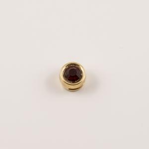 Gold Plated Item Bezel Red (1cm)