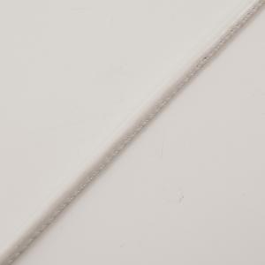 Κορδόνι Δερματίνη Λευκό 7mm
