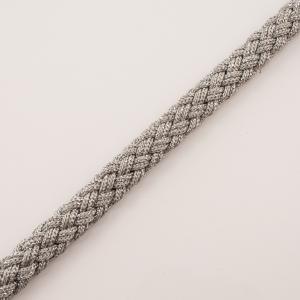 Knitted Cord Silver 12mm