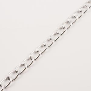Silver Plated Aluminum Chain 1.9x1.3cm