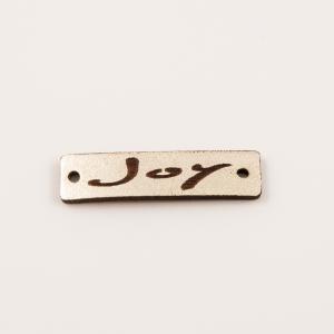 Leather Gold Plate "Joy"