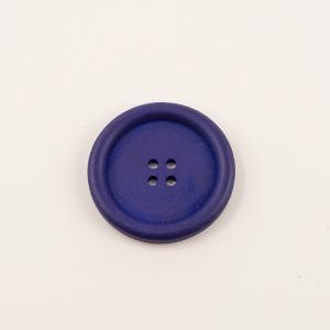 Wooden Button Dark Blue (4cm)