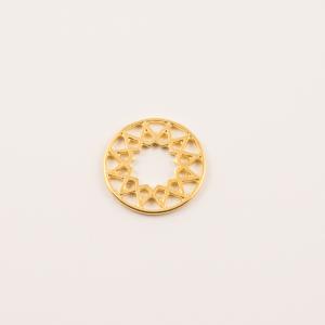 Gold Plated Item Sun (1.1cm)