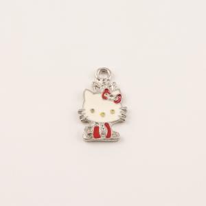 Hello Kitty Κόκκινο Σμάλτο (2.1x1.4cm)