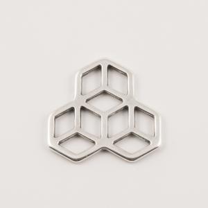 Metal Perforated Item Silver (3x3cm)