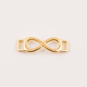 Gold Plated Metal Infinity (3.2x1cm)