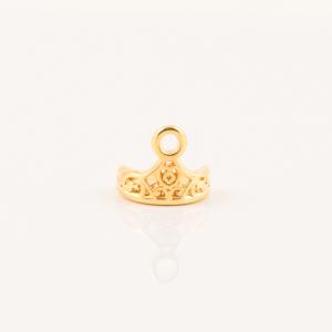 Gold Plated Metal Crown (1.1x1cm)